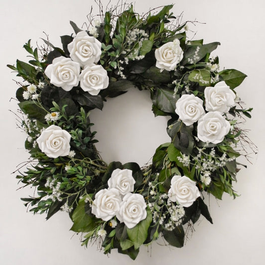 Dried and Preserved Classic Rose Wreath