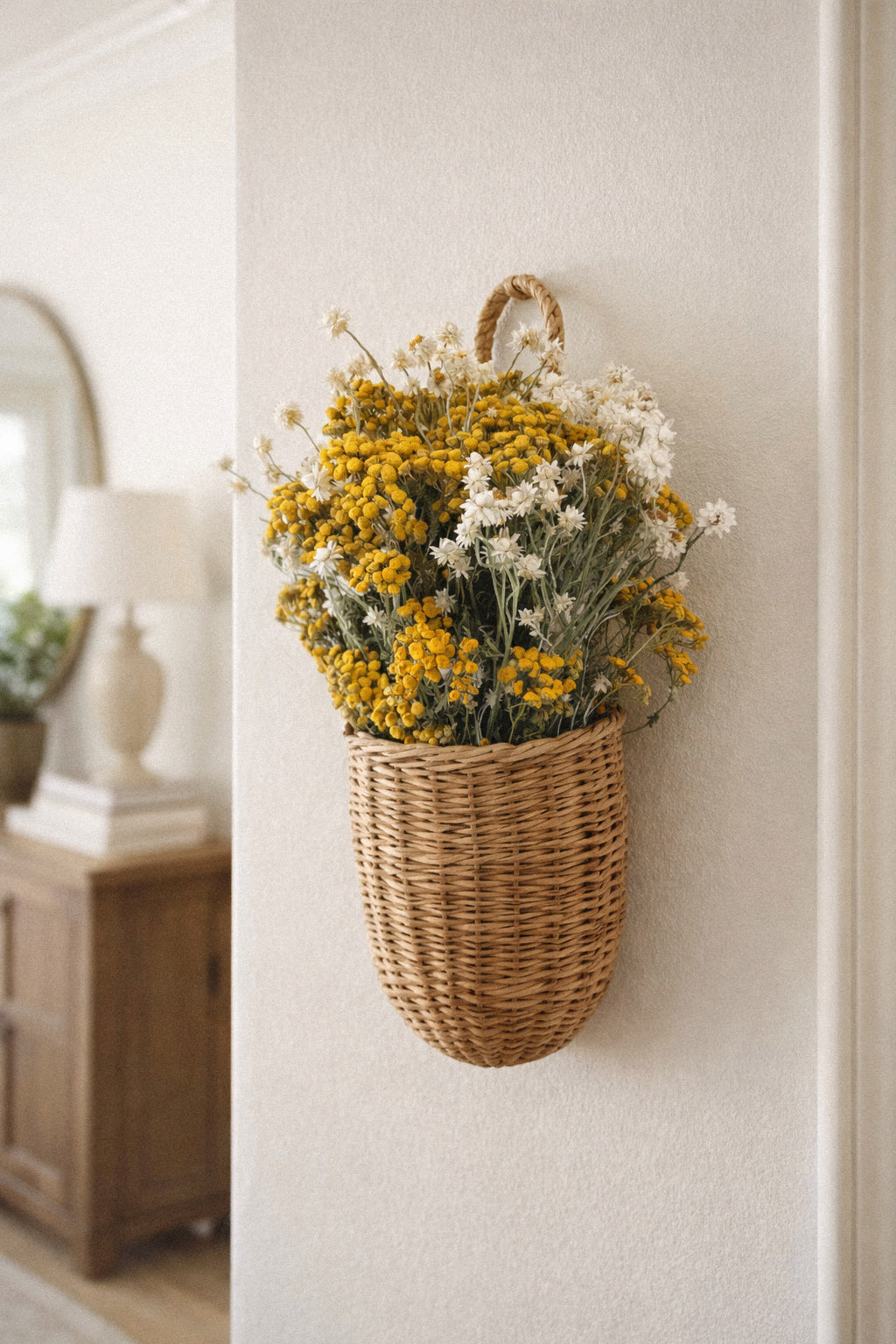 Dried Daisies and Tansy Bouquet