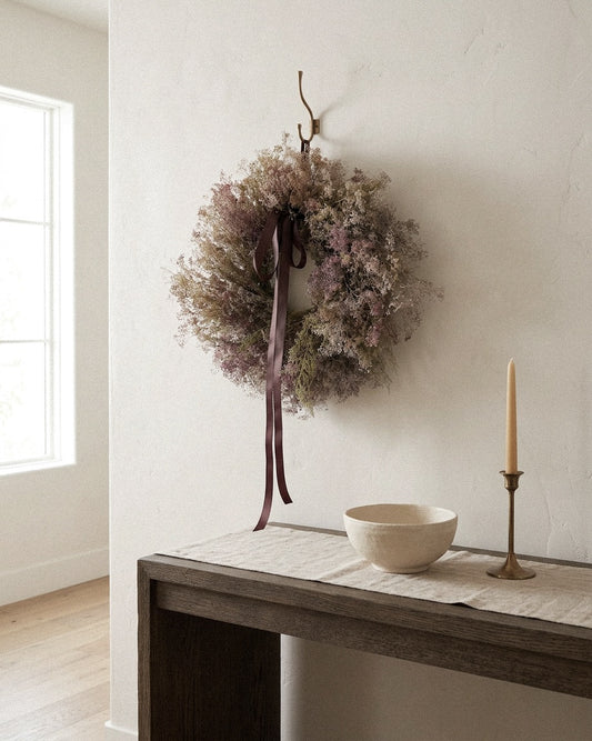 Dried Sepia Halo Wreath