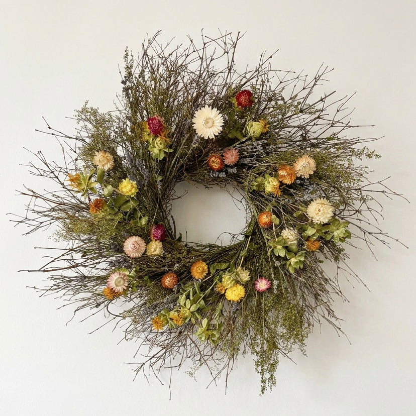 Dried Wyeth’s Woods Wreath