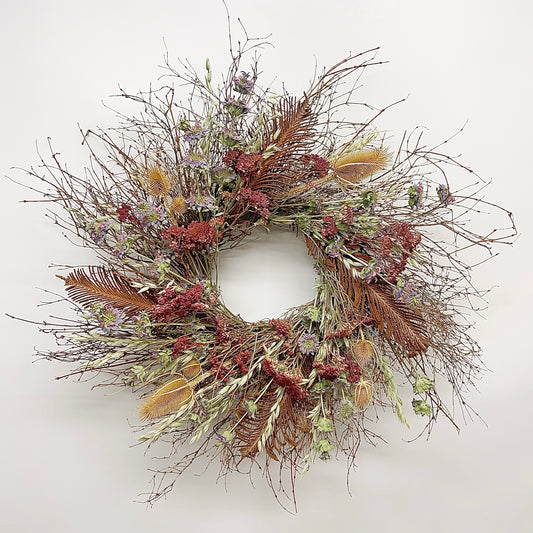 Dried Thorn and Plum Wreath
