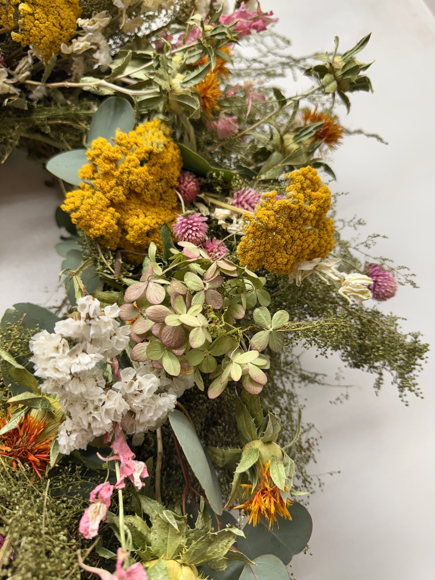 Dried Hydrangea Meadowlight Wreath