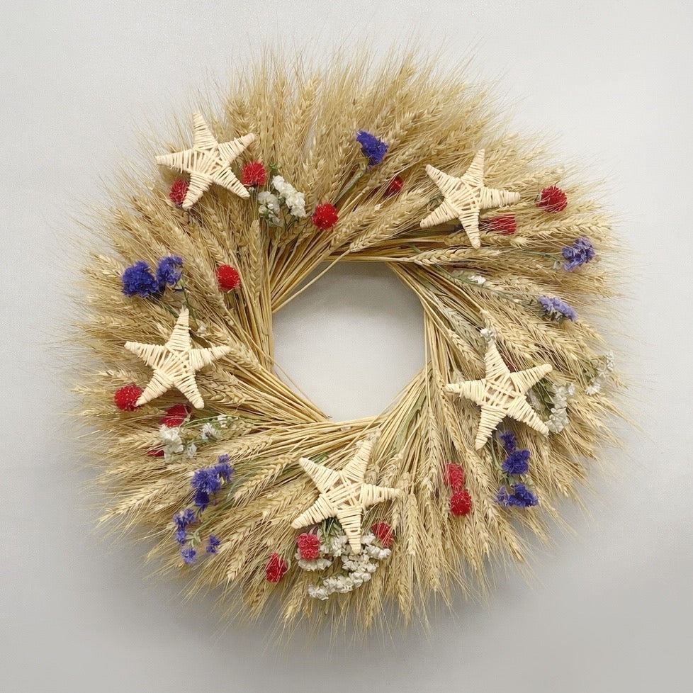 Dried America the Beautiful Wreath