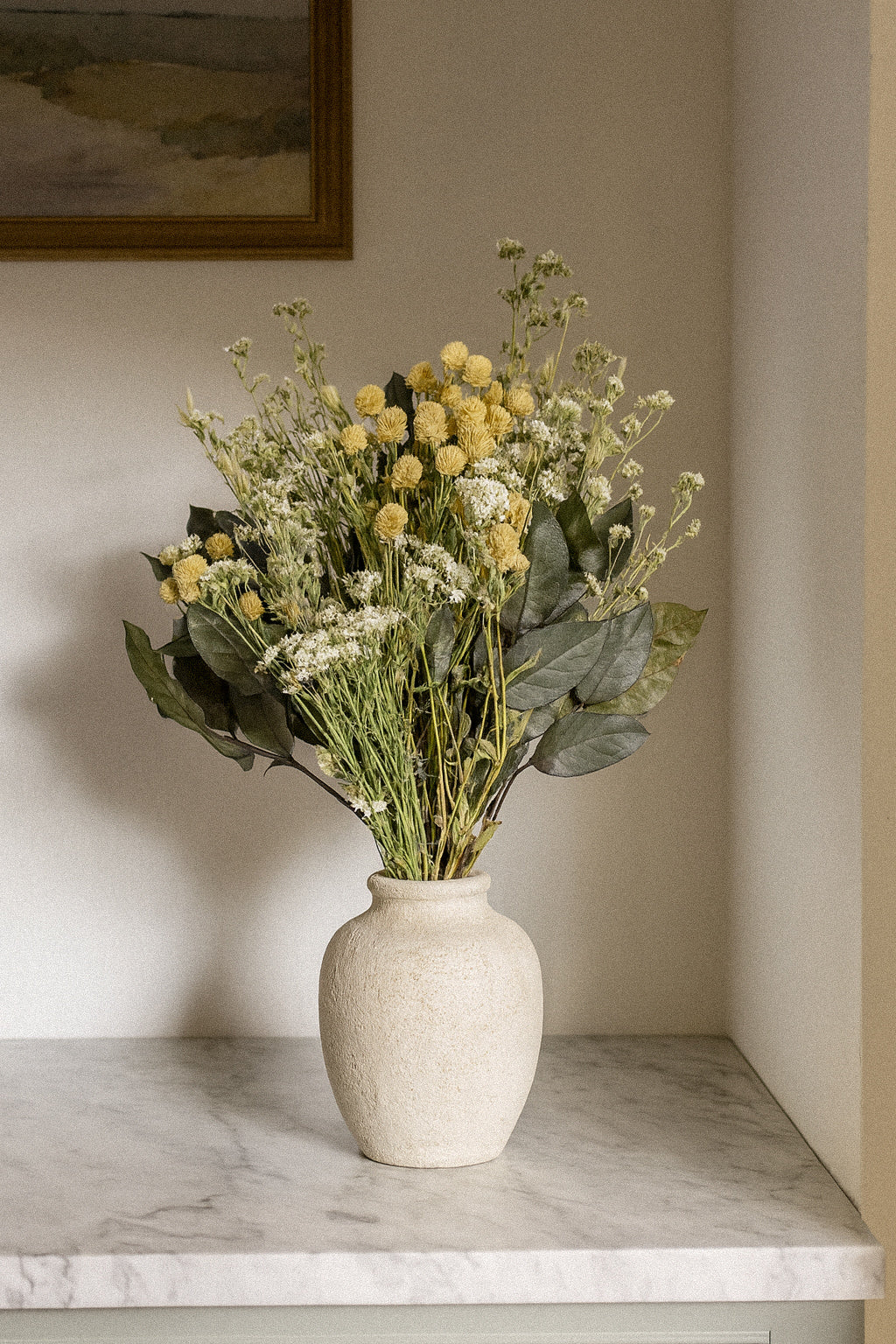 Dried and Preserved Linen Blossoms Bouquet