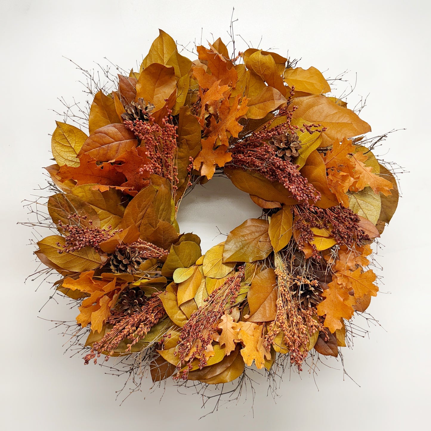 Dried and Preserved November Forage Wreath