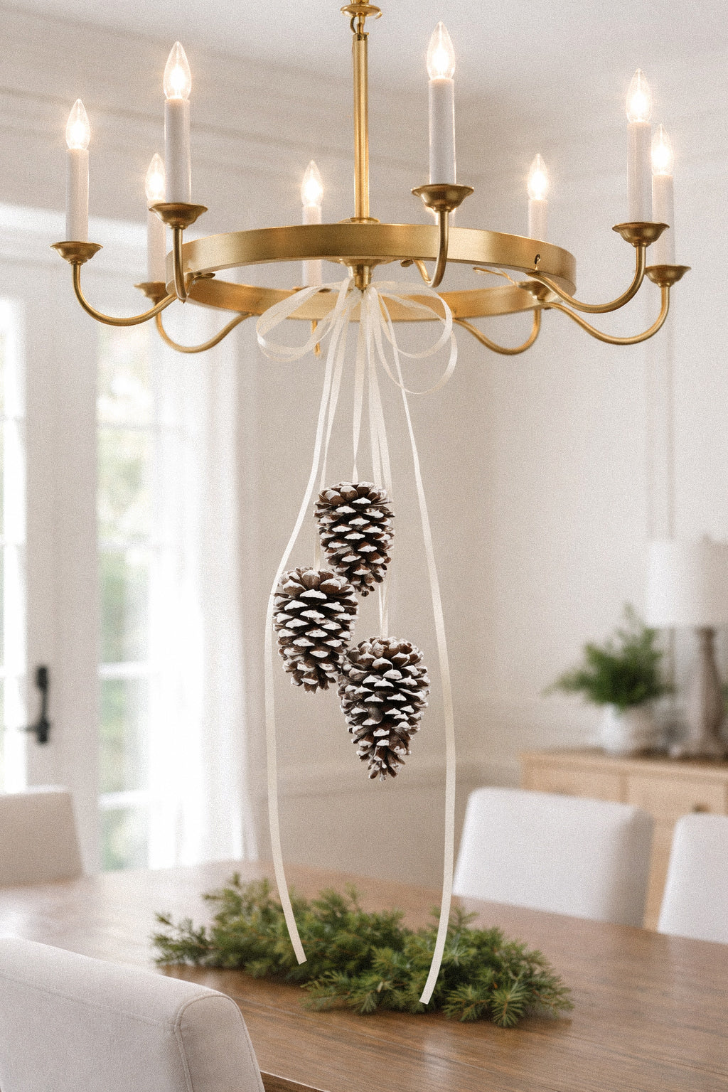 Dried Softlight Hanging Pinecones