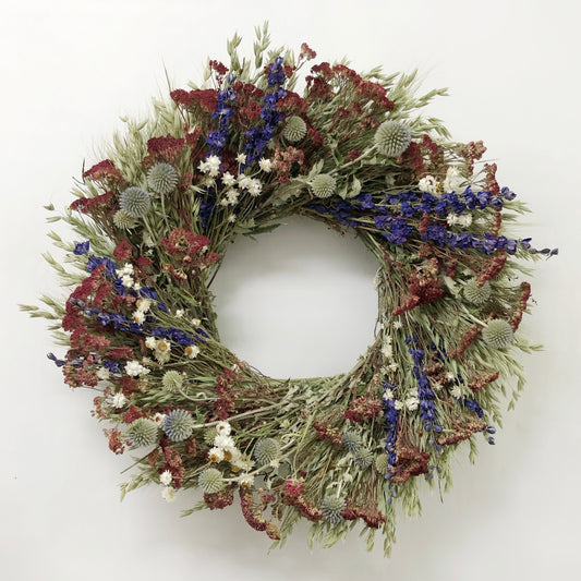 Dried American Botanical Wreath
