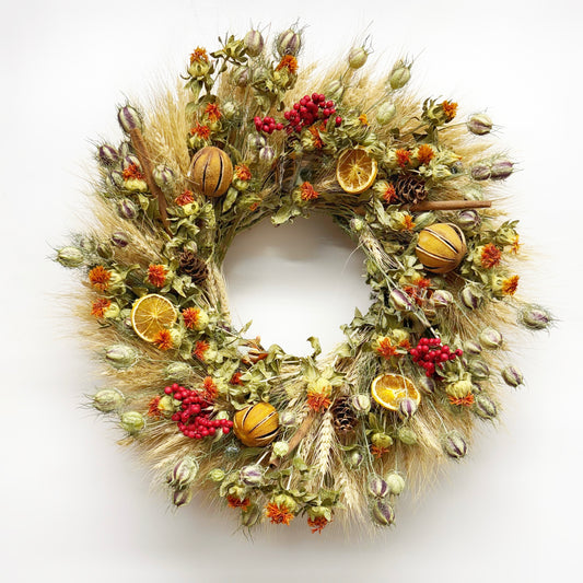 Dried Harvest Spice Wreath