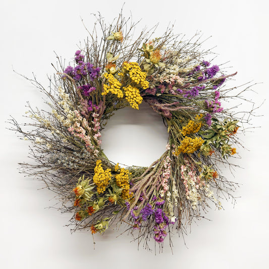 Dried Twigs and Prairie Wreath