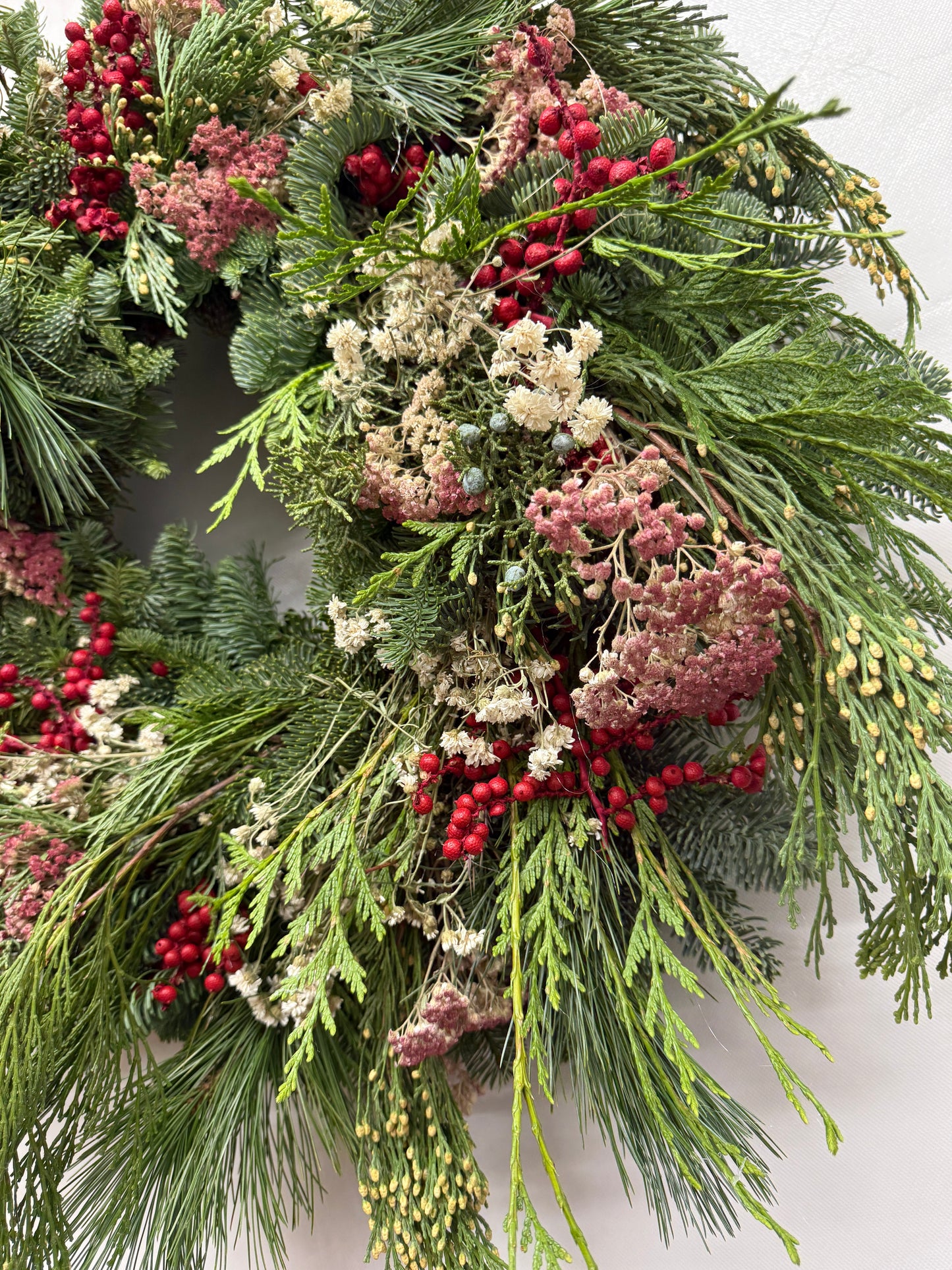 Fresh Evergreens Northern Berry Wreath