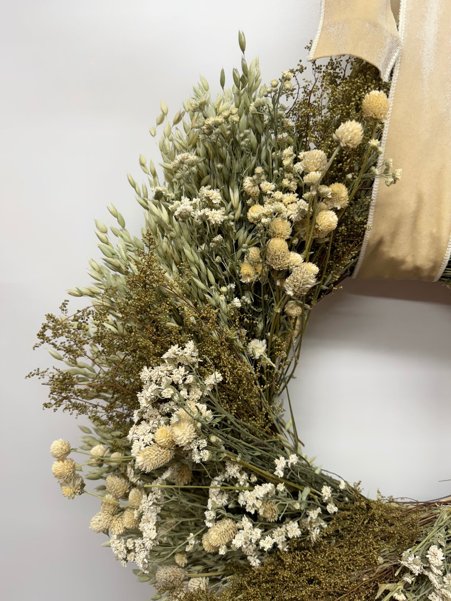 Dried Champagne Meadow Wreath