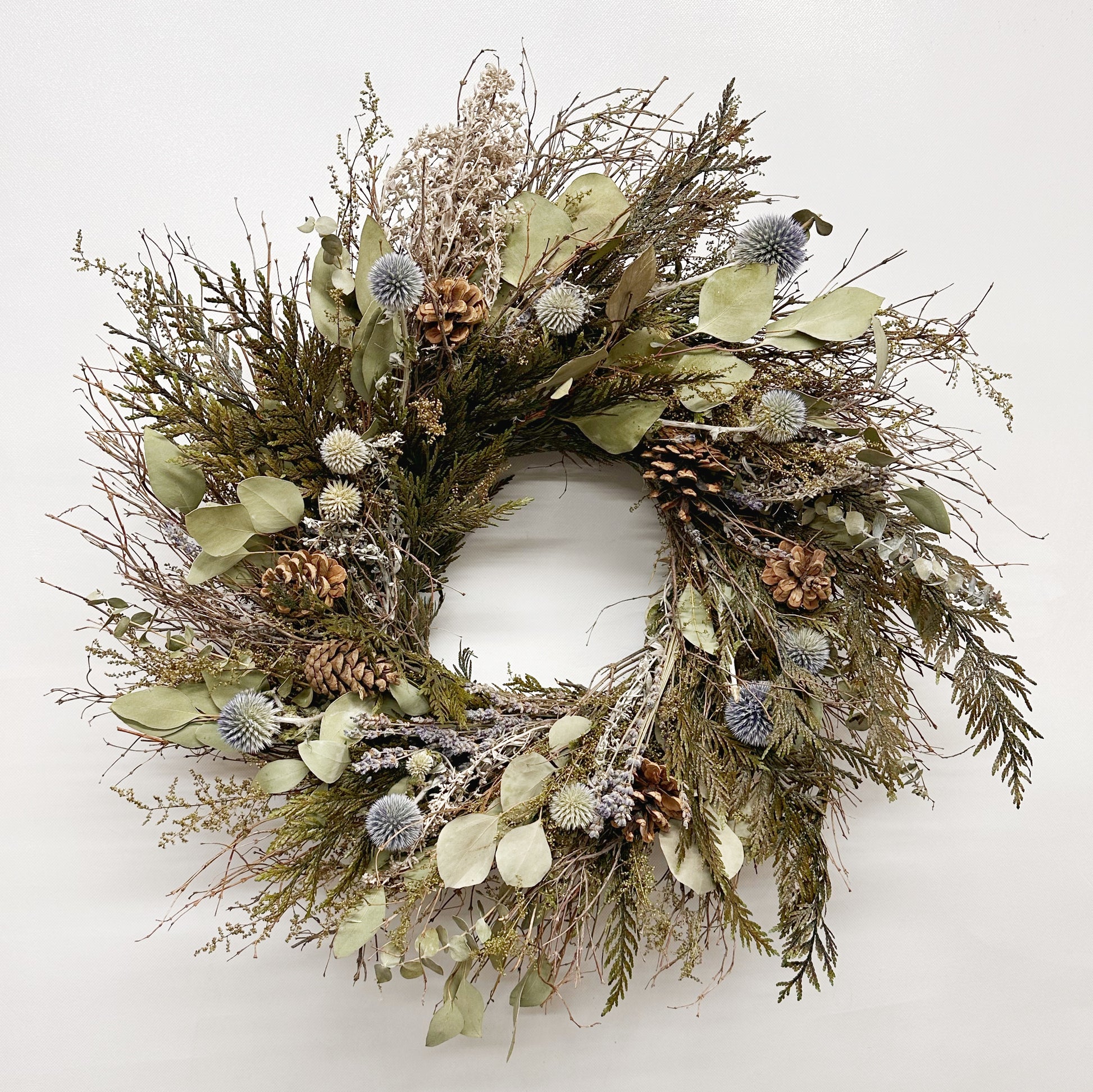 Dried Greenery Thistles Bouquet – VanCortlandt Farms