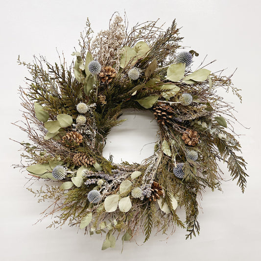 Dried and Preserved Cedar Branches Wreath