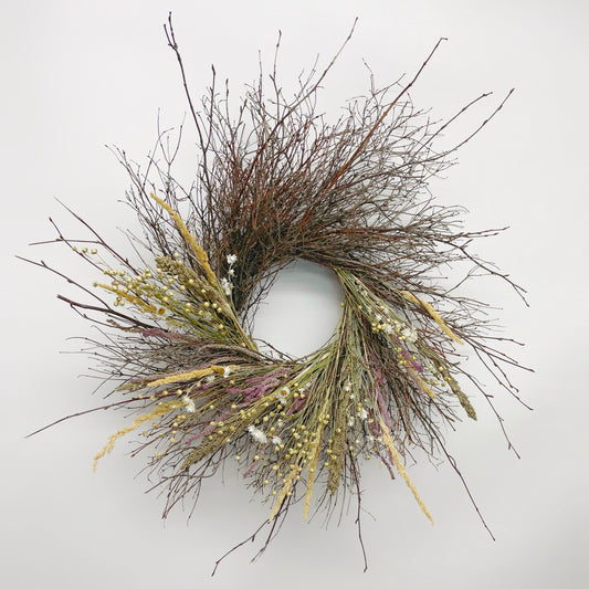 Dried Saltese Twig Wreath