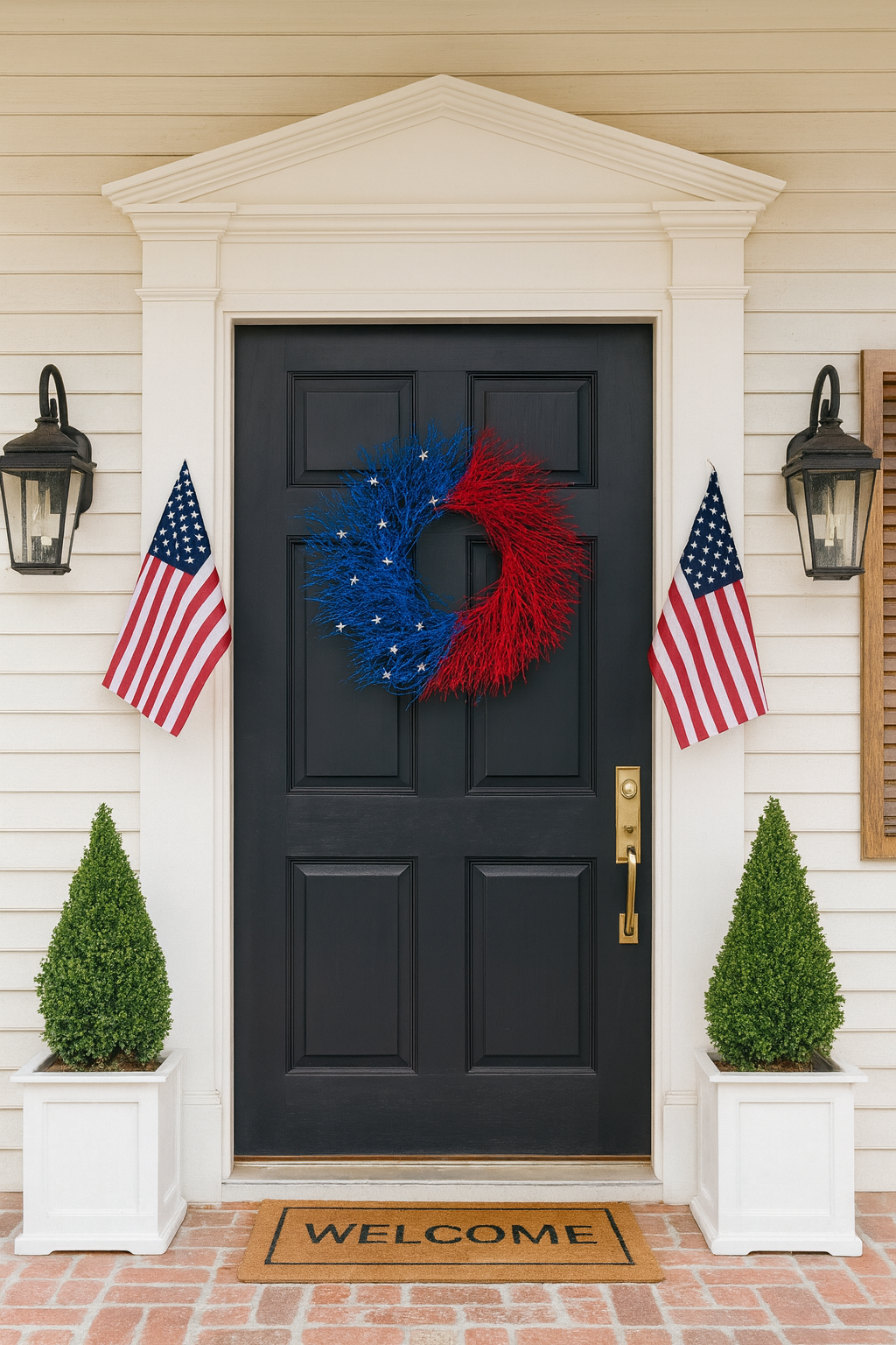 Dried Stars of Freedom Wreath