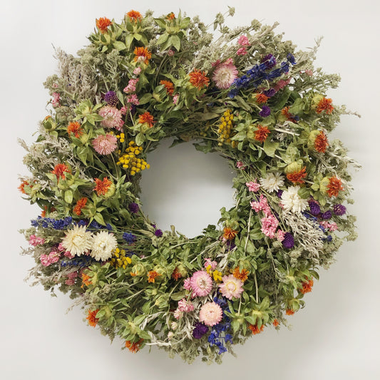 Dried Thriving Spring Wreath