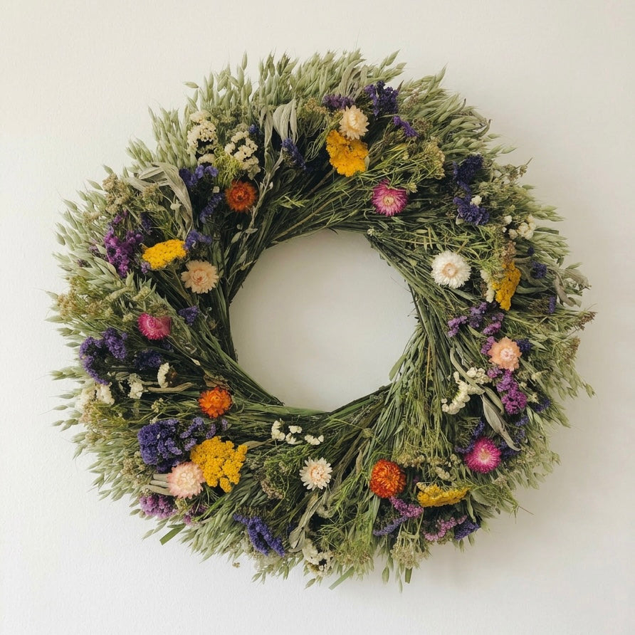Dried Laney Floral Wreath