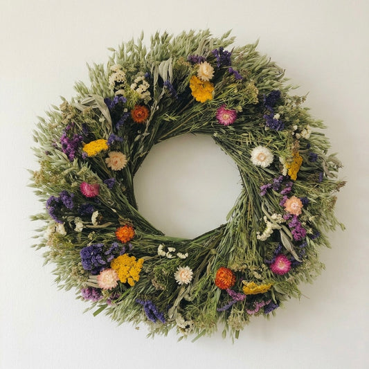 Dried Laney Floral Wreath