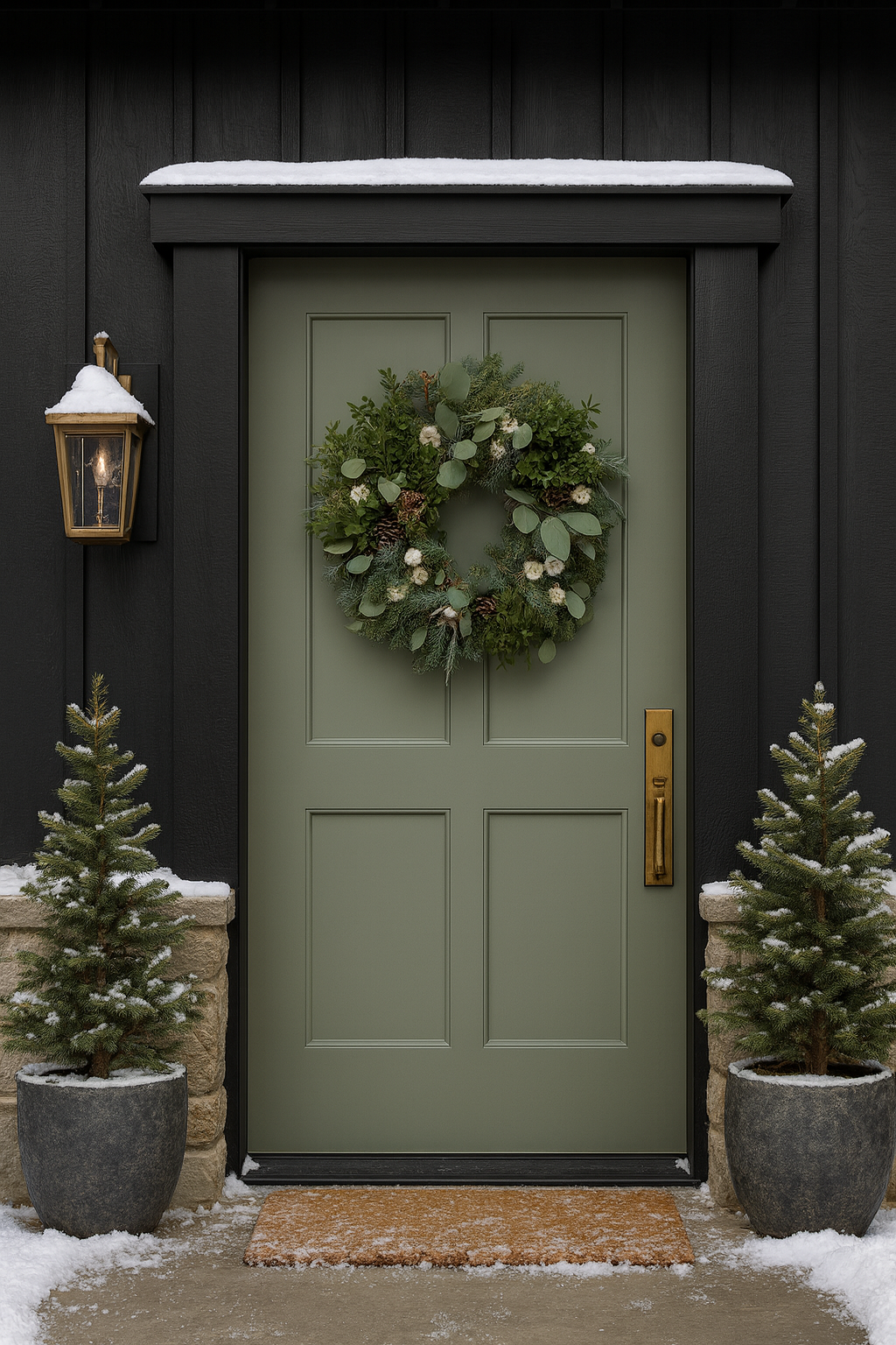 Fresh Evergreens Dainty Christmas Wreath