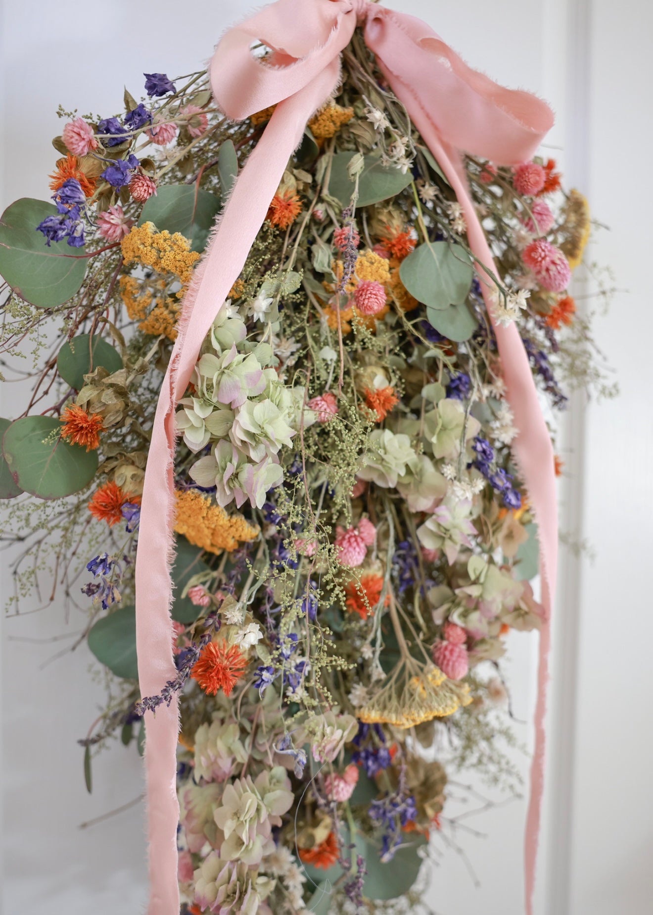 Dried Spring Reverie Door Greeter Swag
