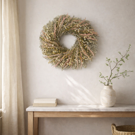 Dried Spring Lush Wreath