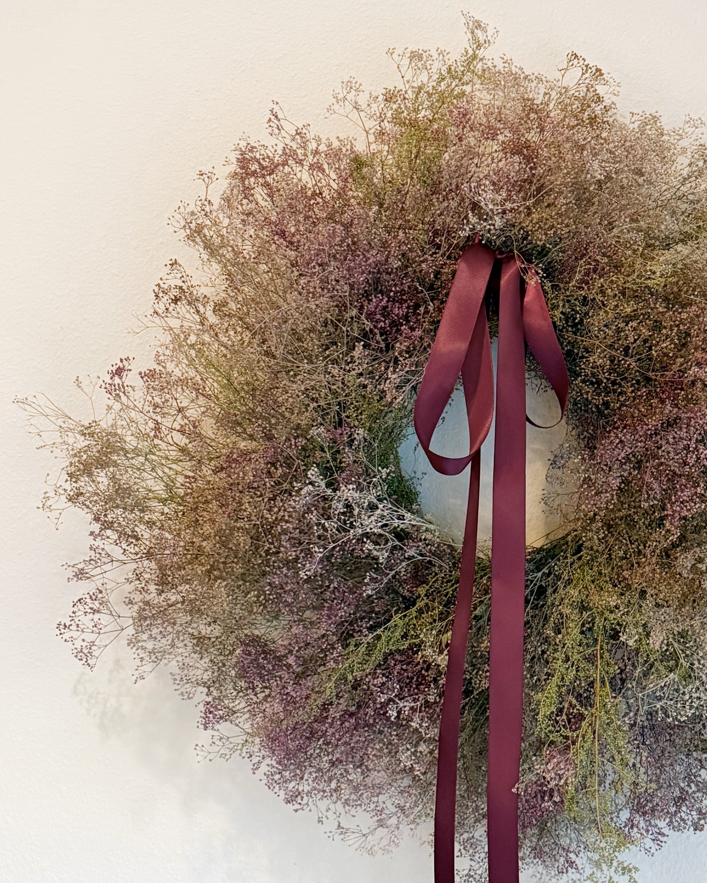 Dried Satin Mist Wreath