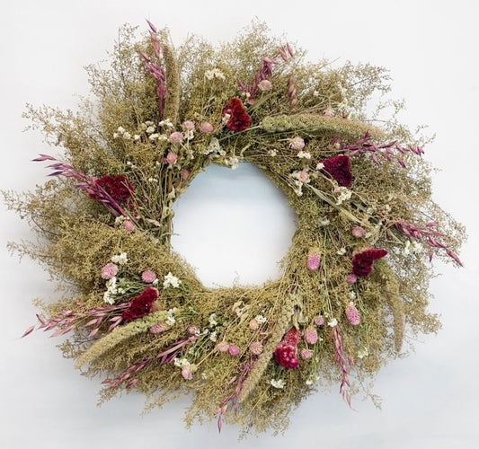 Dried Blush Serenade Wreath