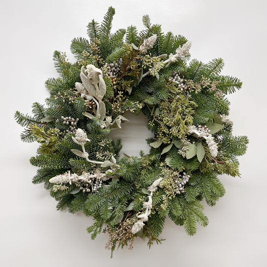 Fresh Evergreens Starlit Fir Wreath