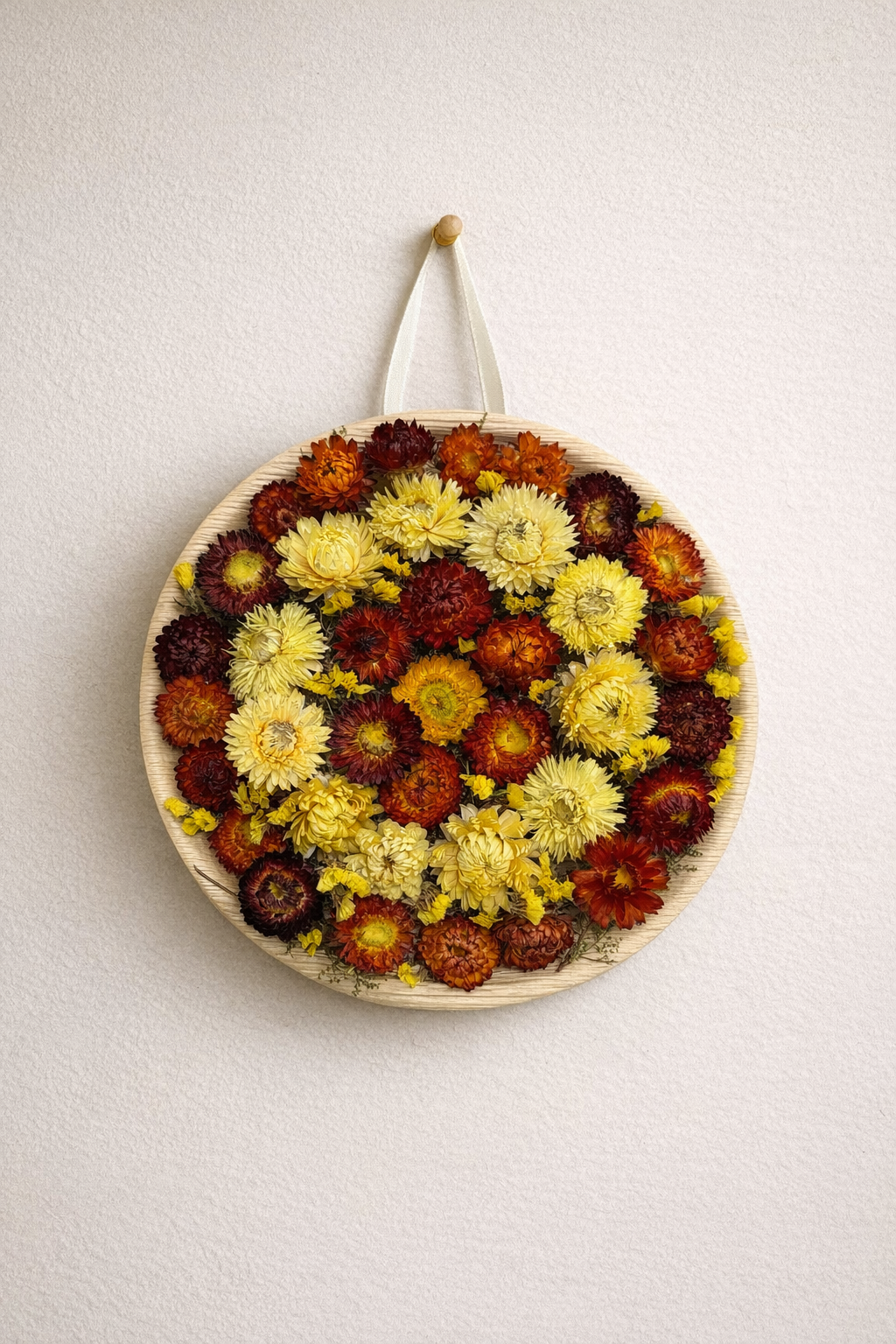 Dried Sunset Lasagne Floral Palm Leaf Wall Art