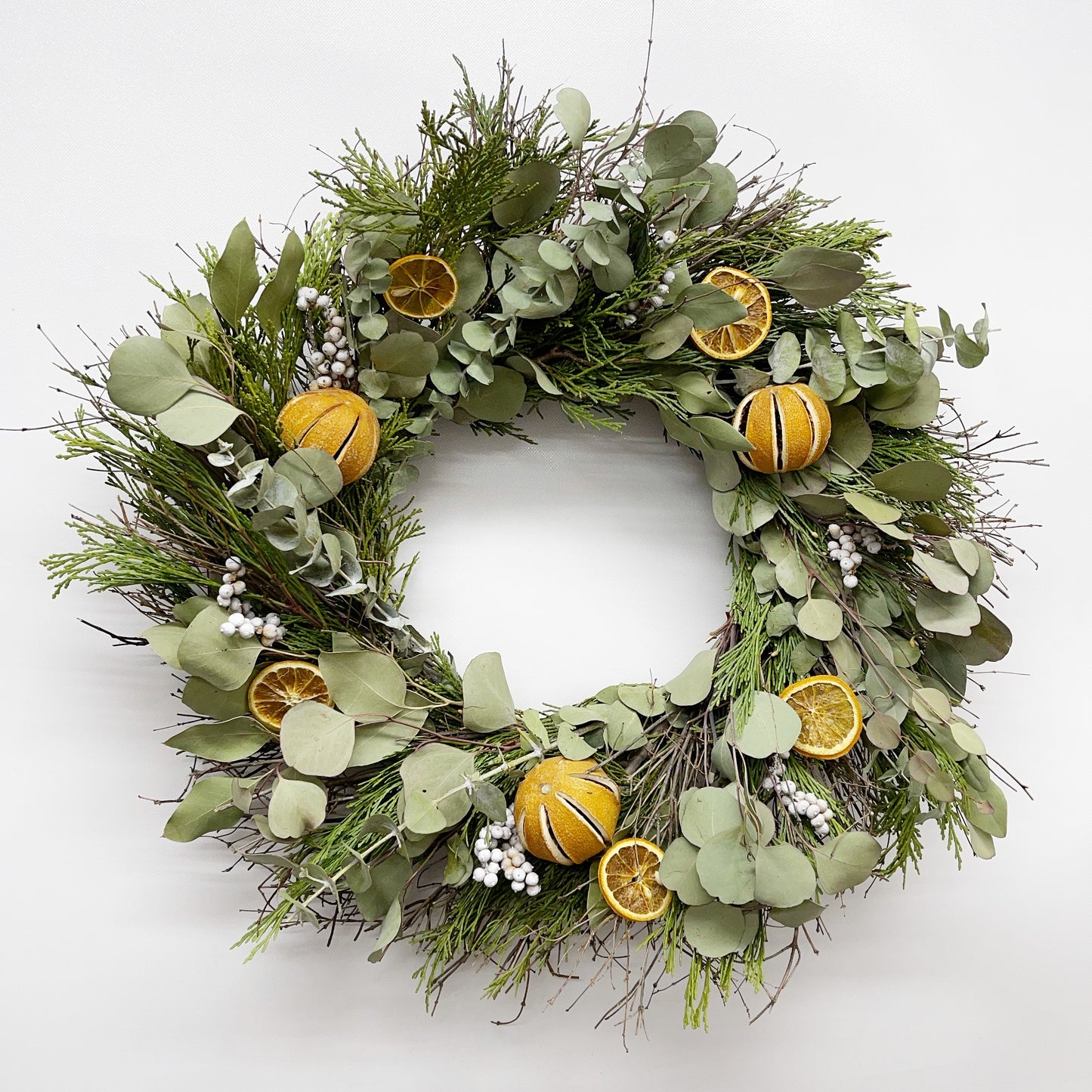 Dried Clementine and Cedar Wreath
