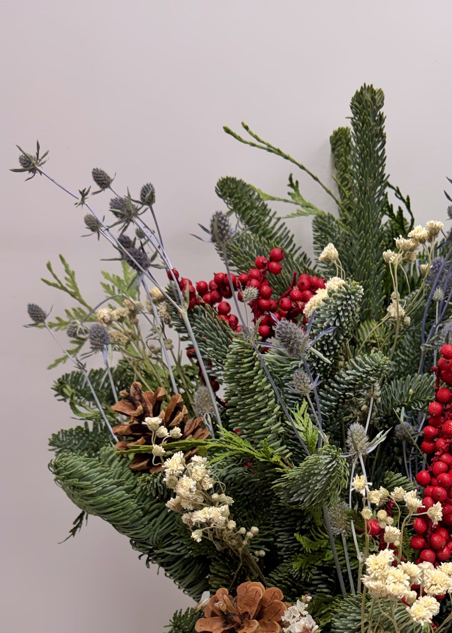 Fresh Evergreens Snowdrop Decorating Greenery Box DIY Kit