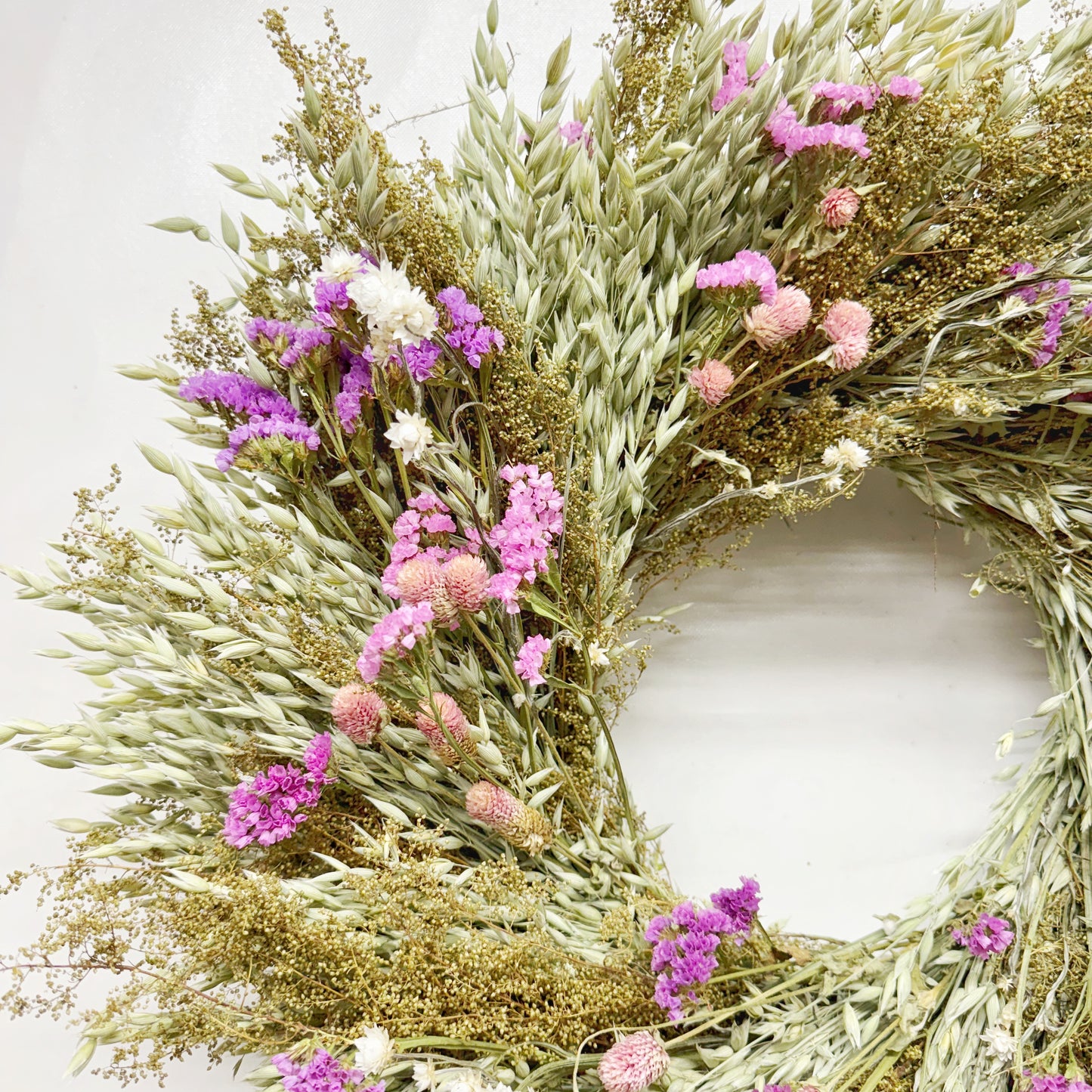 Dried Rosey Fields Wreath