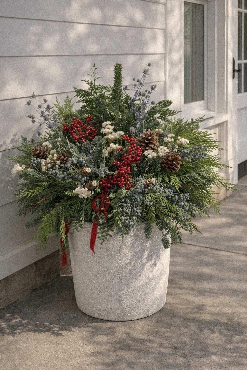 Fresh Evergreens Snowdrop Decorating Greenery Box DIY Kit