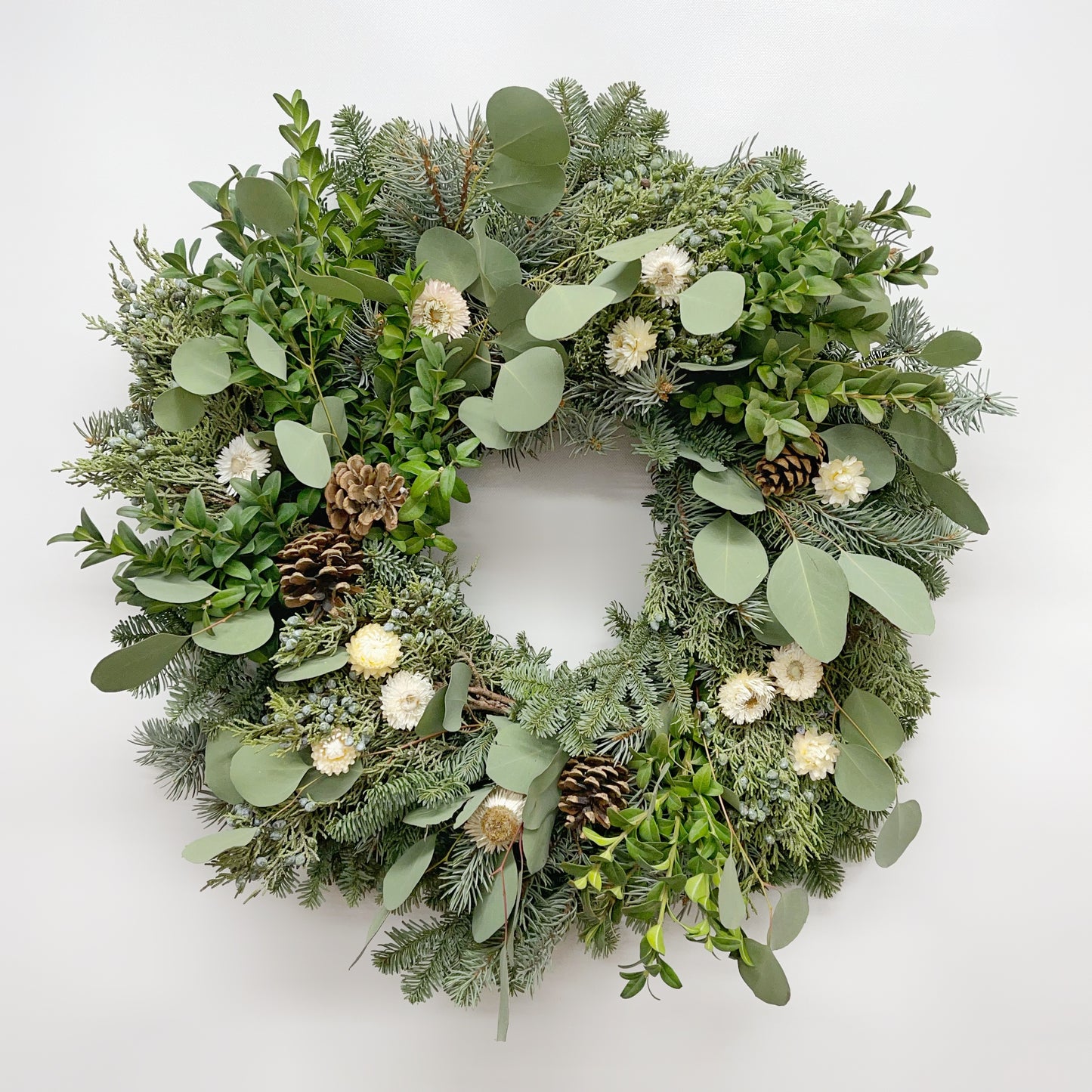 Fresh Evergreens Dainty Christmas Wreath