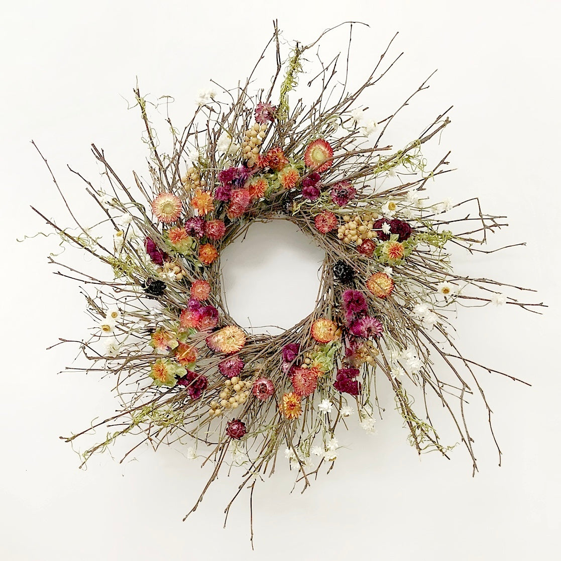 Dried Wildberry Briar Wreath