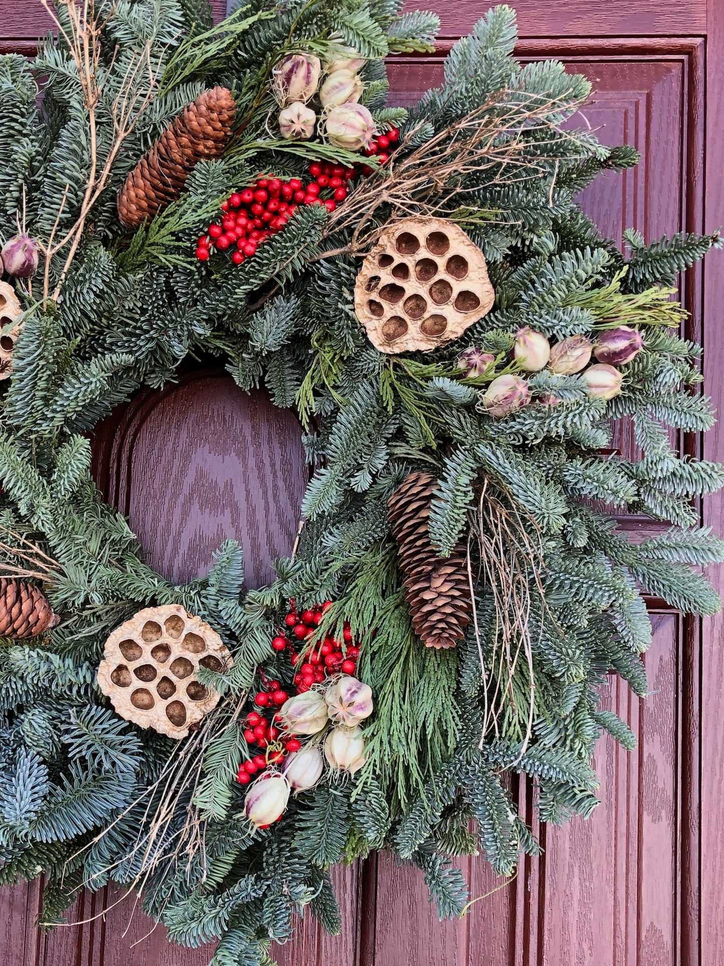 Fresh Evergreens Winter Splendor Wreath