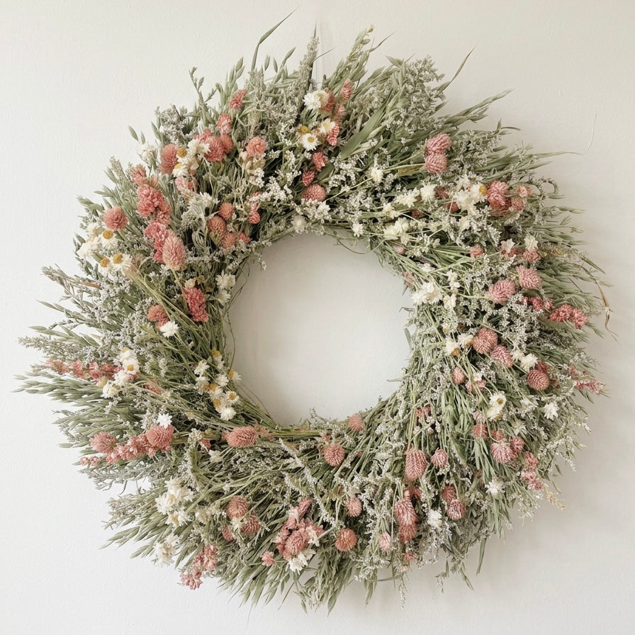 Dried Roselyn Wreath