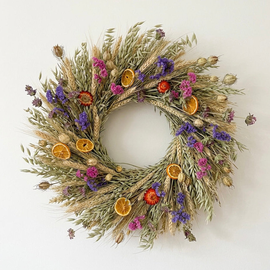 Dried Mistral Sun Wreath
