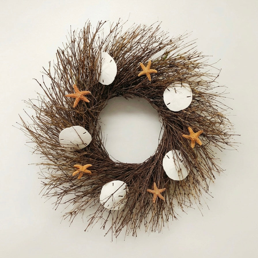 Dried Marisol Shells Wreath