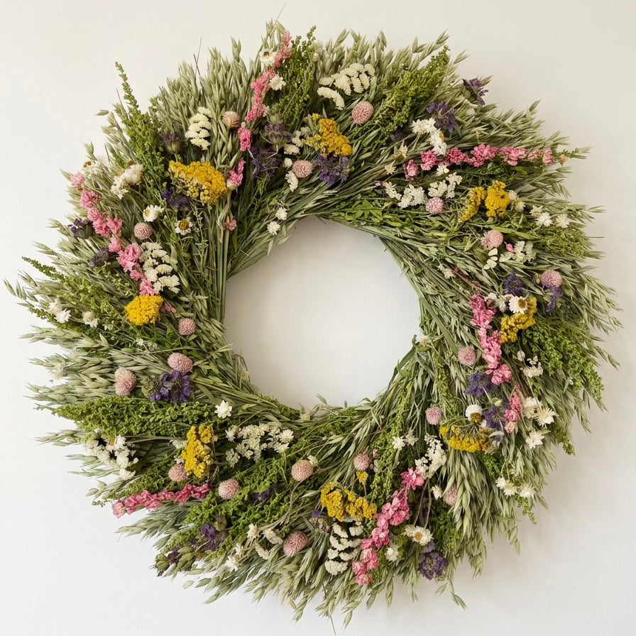 Dried Summer Garden Wreath