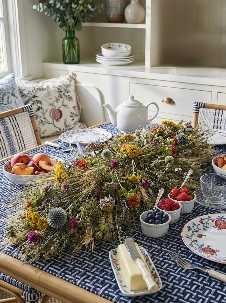 Dried Wild Everlastings Centerpiece