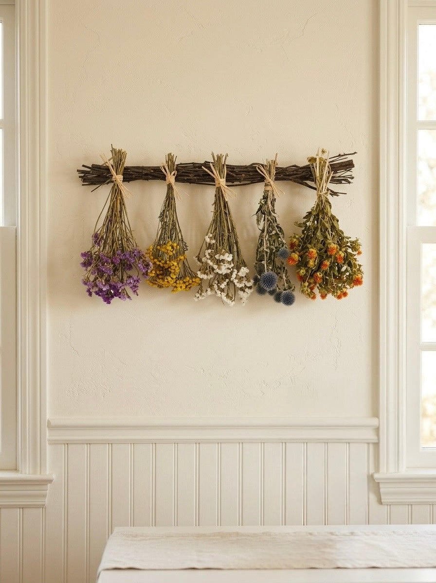 Dried Dutch Garden Bundle Birch Hanger