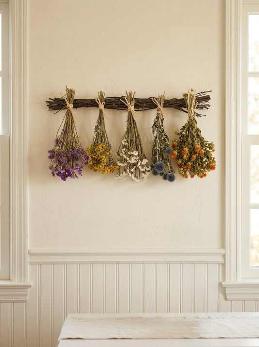 Dried Dutch Garden Bundle Birch Hanger