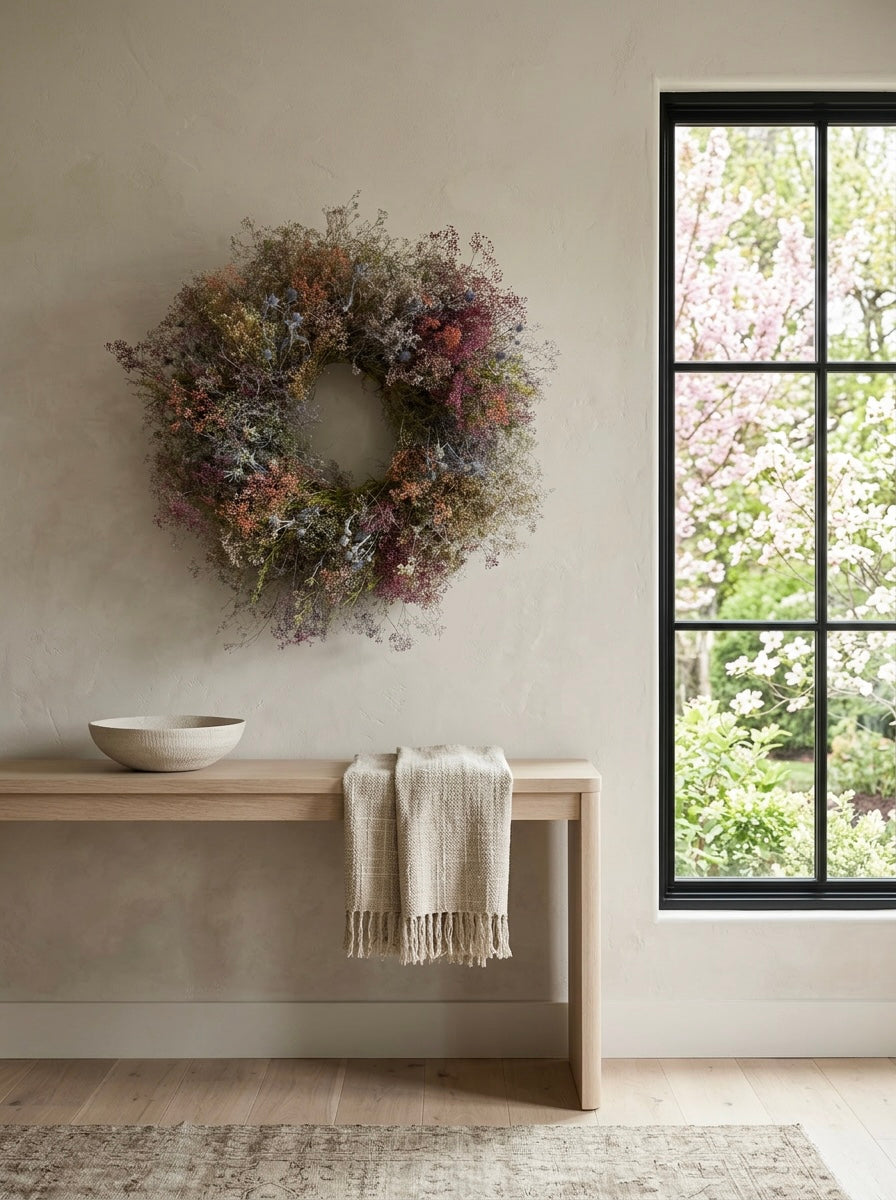 Dried Painter’s Gypsophila Wreath