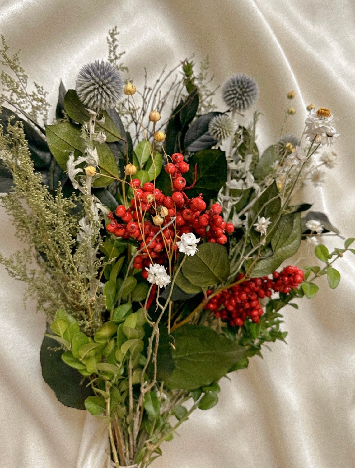 Dried and Preserved Winter Thornbloom Bouquet
