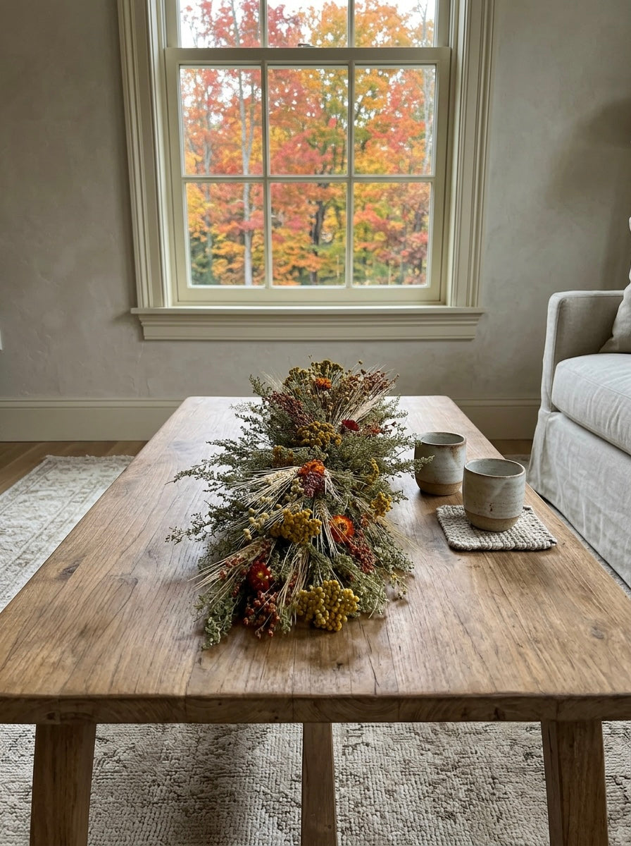 Dried Hawthorne Centerpiece