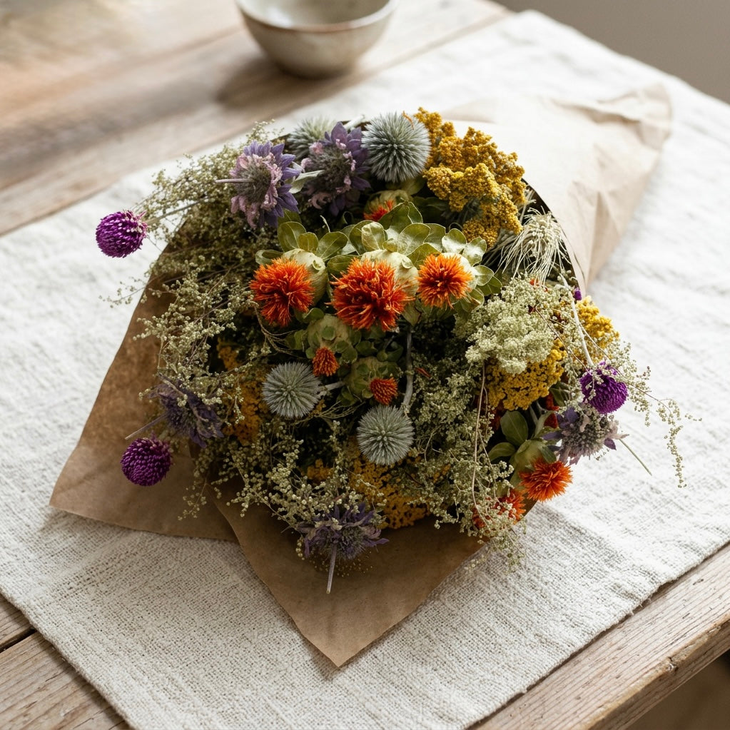 Dried Wild Everlastings Bouquet