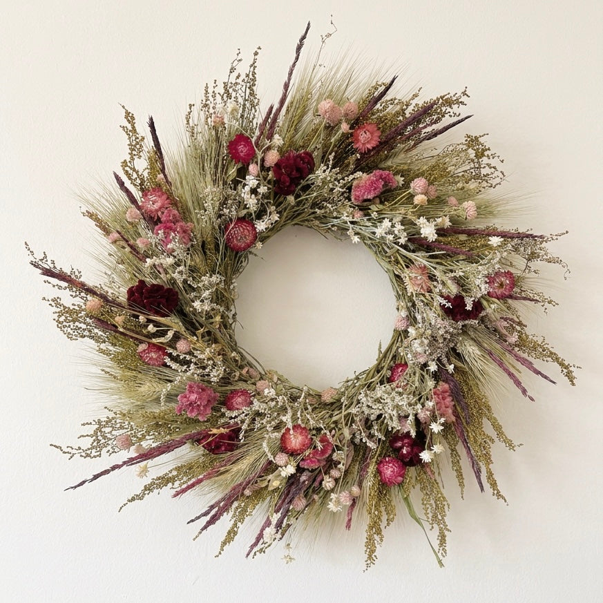 Dried Garden Admirer Wreath