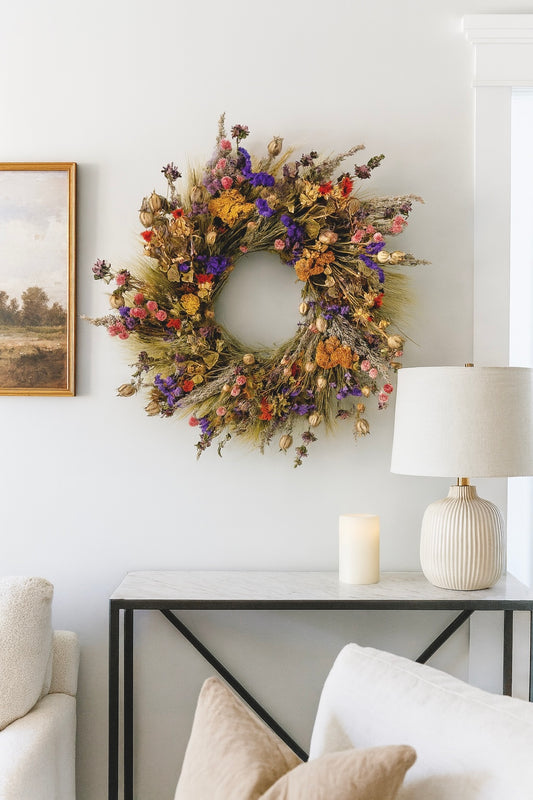 Dried Countryside Floral Wreath