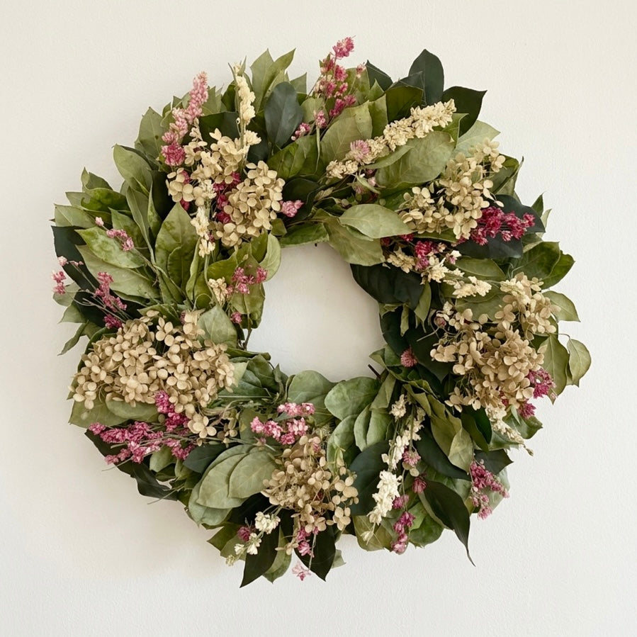 Dried and Preserved Hadley Hydrangea Wreath